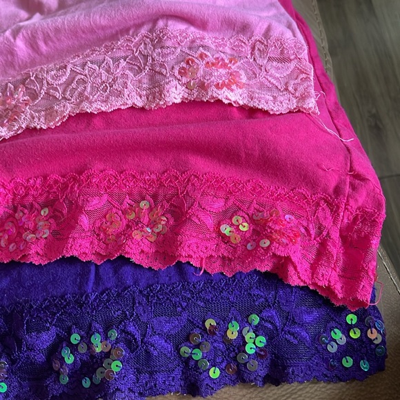 Lot of 3 Bozzolo embellished pink purple camis - Picture 4 of 4